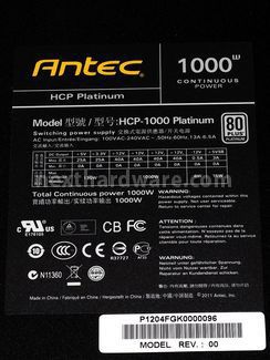 Antec HCP 1000W Platinum 2. Visto da vicino 7