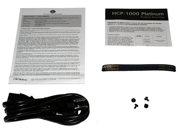 Antec HCP 1000W Platinum 1. Confezione & Specifiche Tecniche 7