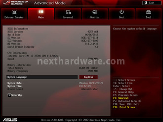 ASUS Maximus V Extreme 5. EFI BIOS - Parte prima 1