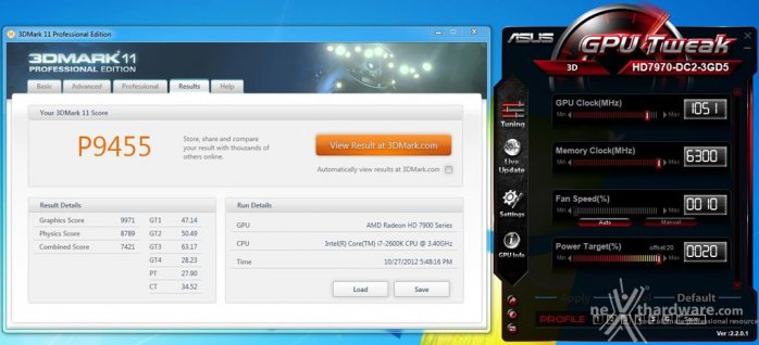 ASUS Radeon HD 7970 DirectCU II 11. Overclock 1