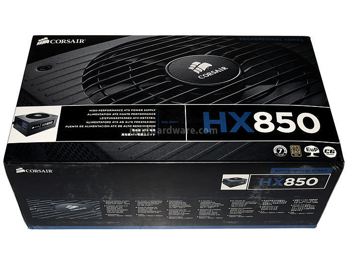 Corsair HX850 80Plus Gold 1. Confezione & Specifiche Tecniche 1