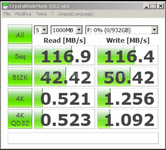 Silicon Power Armor A80 & Diamond D05 11. CrystalDiskMark 1