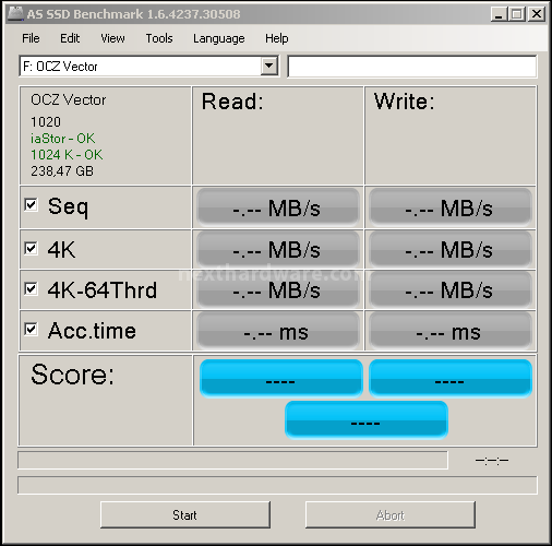 OCZ Vector 256GB: Day One 12. AS SSD BenchMark 1