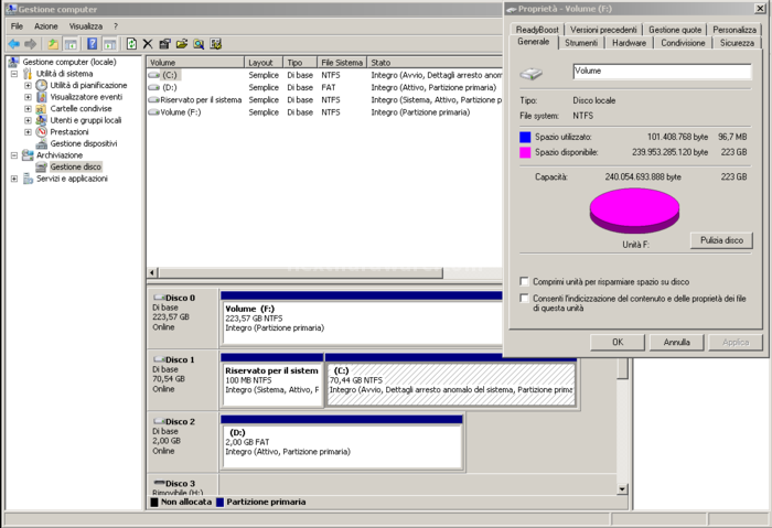 Silicon Power S70 240GB 3. Firmware - TRIM - Capacità formattata 9