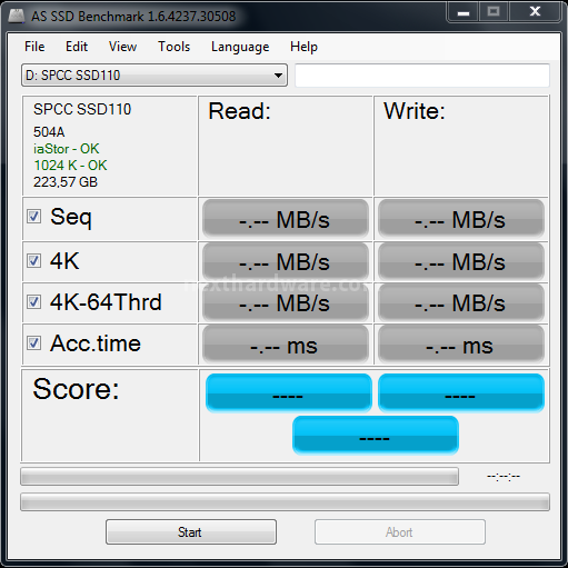 Silicon Power S70 240GB 12. AS SSD BenchMark 1
