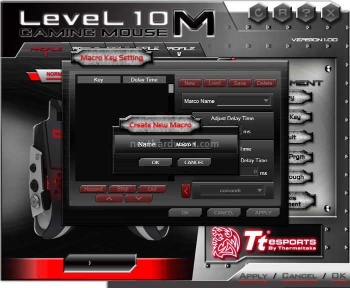 Tt eSPORTS Level 10M 6. Software di gestione - Macro 1