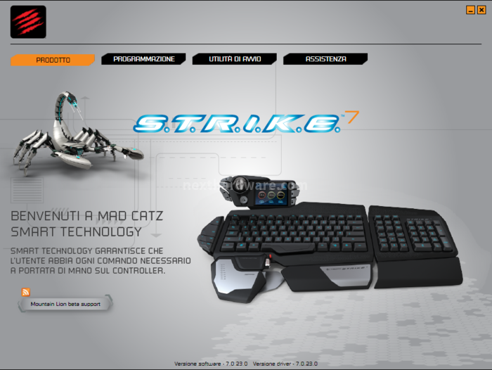 Mad Catz S.T.R.I.K.E. 7 7. Software di gestione 1