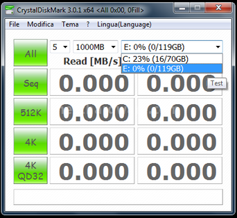 Plextor M5M 128GB 11. CrystalDiskMark 2