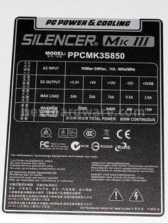 PC Power & Cooling Silencer Mk III 850W 2. Visto da vicino 9