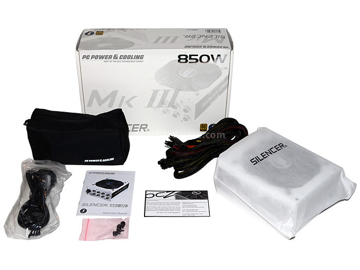 PC Power & Cooling Silencer Mk III 850W 1. Confezione & Specifiche Tecniche 6