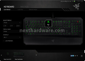 Razer Deathstalker, Orochi 2013 e Goliathus 7. Software di gestione - Deathstalker Expert 2