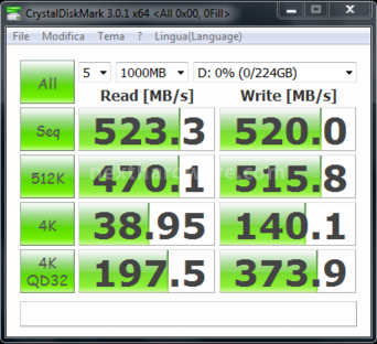 OCZ Vertex 3.20 240GB 11. CrystalDiskMark 3