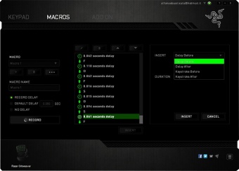 Razer Orbweaver 4. Software di gestione 11