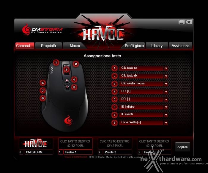 CM Storm Havoc 4. Software di gestione 1