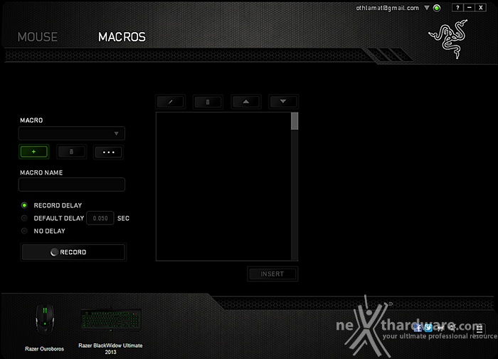 Razer Blackwidow Ultimate & Ouroboros 9. Software di gestione - Macro 2