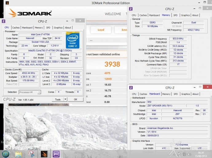 MSI Z87 Xpower 16. Overclock 3