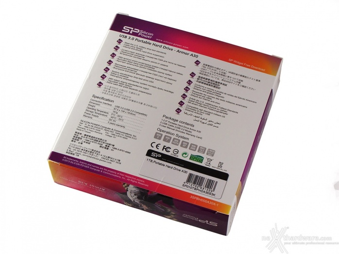 Silicon Power Armor A30 1TB 1. Confezione & Bundle 2
