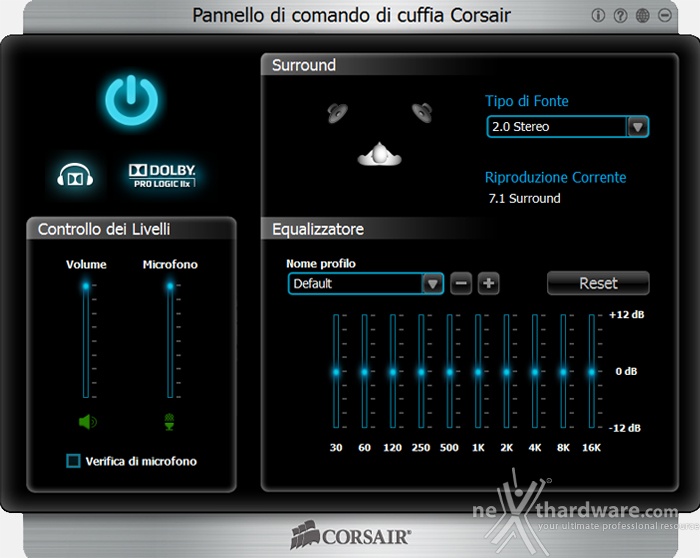 Corsair Vengeance 2100 Dolby 7.1 Wireless Gaming Headset 4. Software di gestione 2