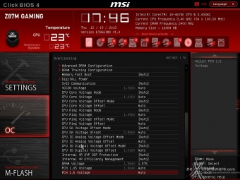 MSI Z87M Gaming 9. MSI Click BIOS 4 - Overclock 2