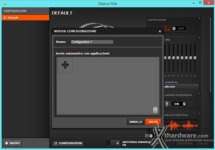 SteelSeries Siberia Elite 5. Software di gestione - Seconda parte 5