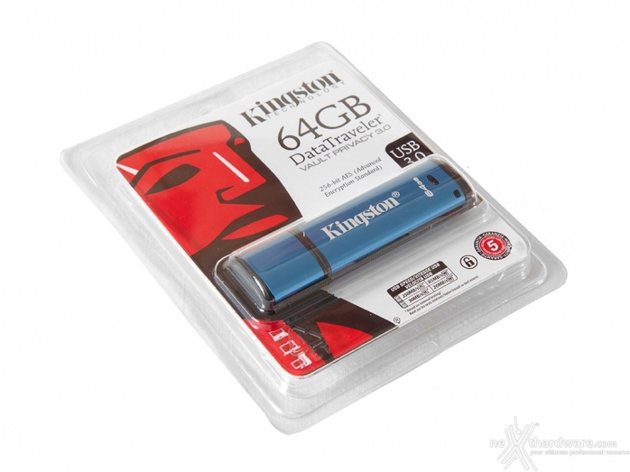 Kingston DataTraveler Vault Privacy 3.0 64GB 1. Visto da vicino 1