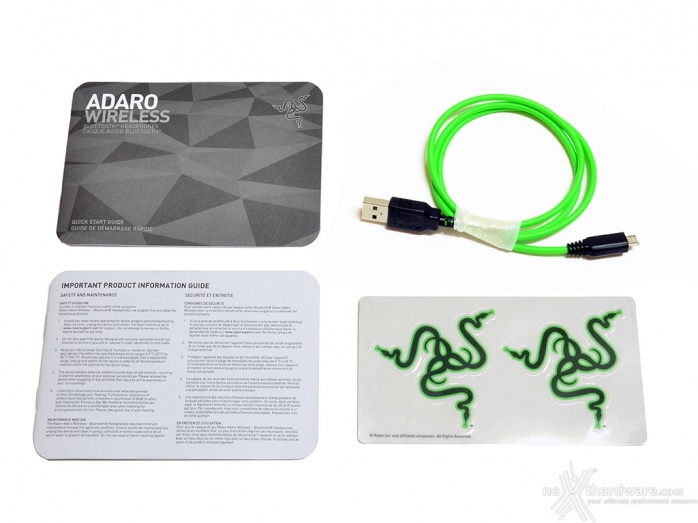 Razer Adaro Wireless 1. Confezione e bundle 7