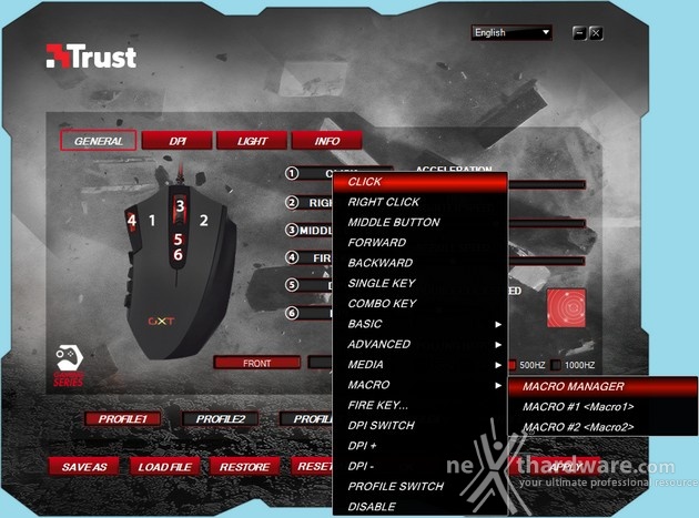 Trust GXT 166 MMO & GXT 207 XXL 6. Software di gestione - Macro e funzioni 1