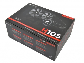 Comparativa AiO High End 5. Corsair H105 - Confezione e bundle 1