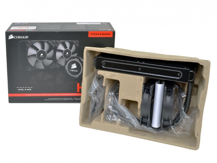 Comparativa AiO High End 5. Corsair H105 - Confezione e bundle 3