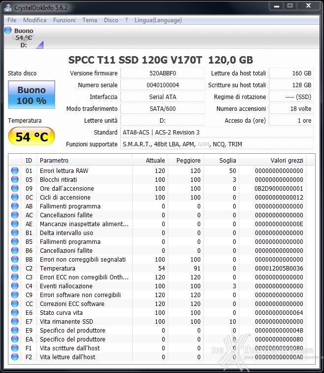 Silicon Power Thunder T11 4. Firmware e capacità formattata 1