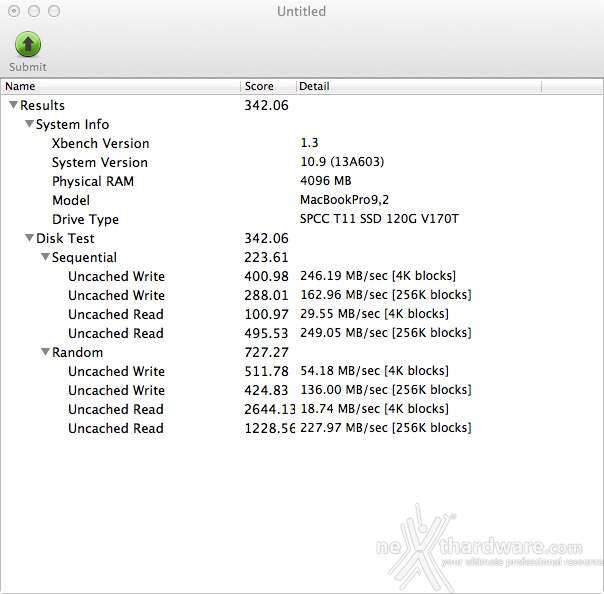 Silicon Power Thunder T11 11. Test su piattaforma Apple 5