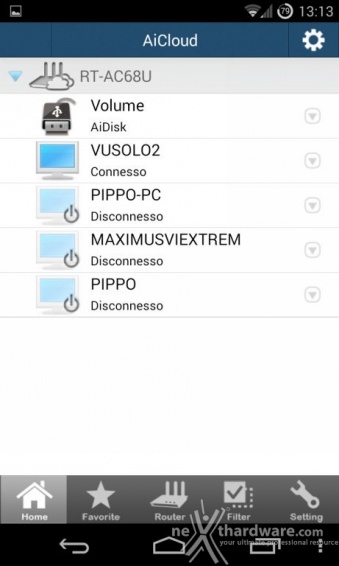 ASUS RT-AC68U & PCE-AC68 6. Applicazioni USB & AiCloud 19