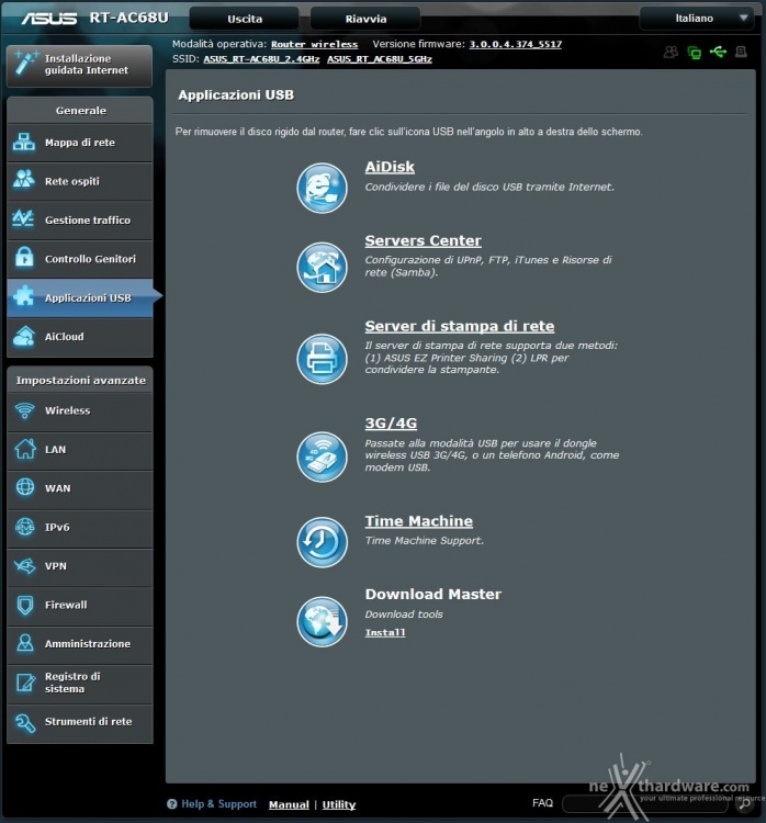 ASUS RT-AC68U & PCE-AC68 6. Applicazioni USB & AiCloud 1