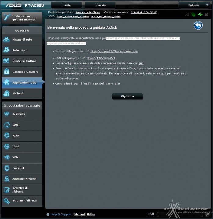 ASUS RT-AC68U & PCE-AC68 6. Applicazioni USB & AiCloud 2