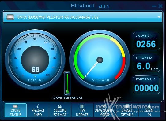 Plextor M6e 256GB 3. Firmware - Trim - Plextool 2