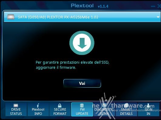 Plextor M6e 256GB 3. Firmware - Trim - Plextool 3