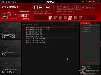 MSI Z97 Gaming 5 9. MSI Click BIOS 4 - Overclock 11