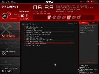 MSI Z97 Gaming 5 8. MSI Click BIOS 4 - Impostazioni generali 3