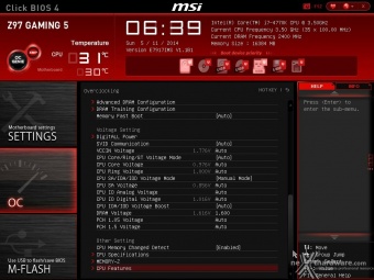 MSI Z97 Gaming 5 9. MSI Click BIOS 4 - Overclock 2