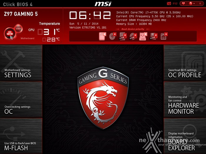 MSI Z97 Gaming 5 8. MSI Click BIOS 4 - Impostazioni generali 1
