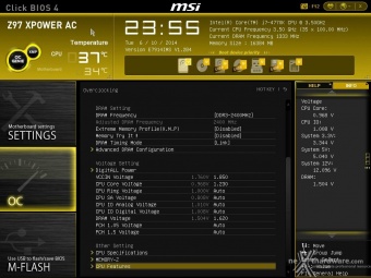 MSI Z97 XPOWER AC 9. MSI Click BIOS 4 - Overclock 4