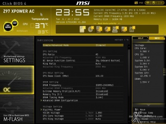 MSI Z97 XPOWER AC 9. MSI Click BIOS 4 - Overclock 3