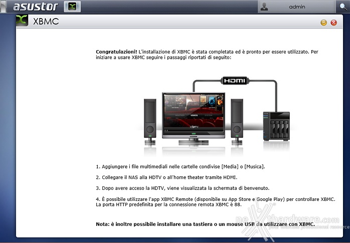 ASUSTOR AS-202TE 8. ASUSTOR Portal & XBMC 4