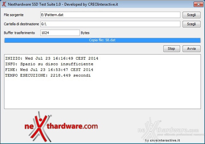 Silicon Power Marvel M70 64GB 7. Endurance Copy Test 1