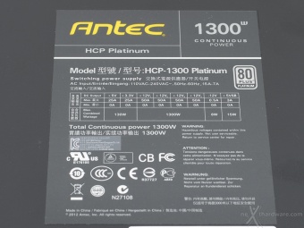 Antec HCP-1300 Platinum 2. Visto da vicino 7