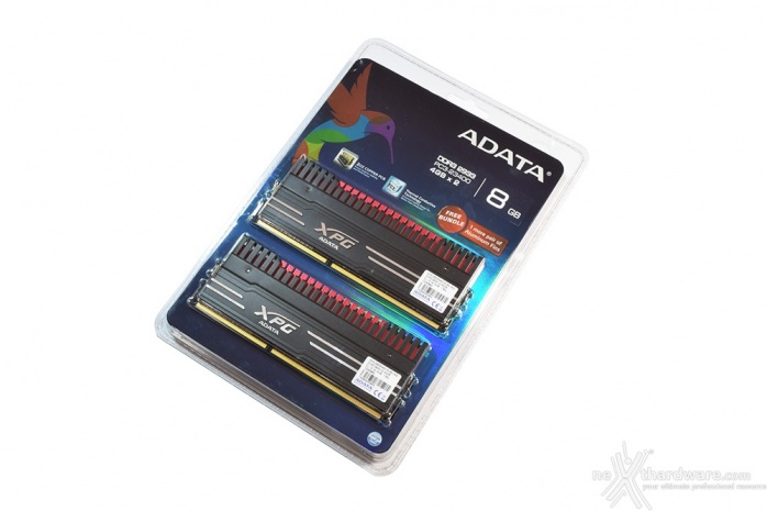 ADATA XPG V3 2933MHz 8GB Kit 1. Presentazione delle memorie 1