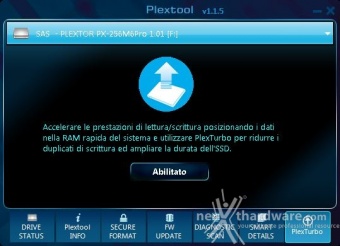 Plextor M6 Pro 256GB 3. Firmware - Trim - Plextool 10