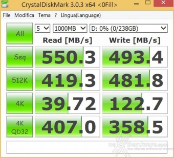 Plextor M6 Pro 256GB 11. CrystalDiskMark 3.0.3 3