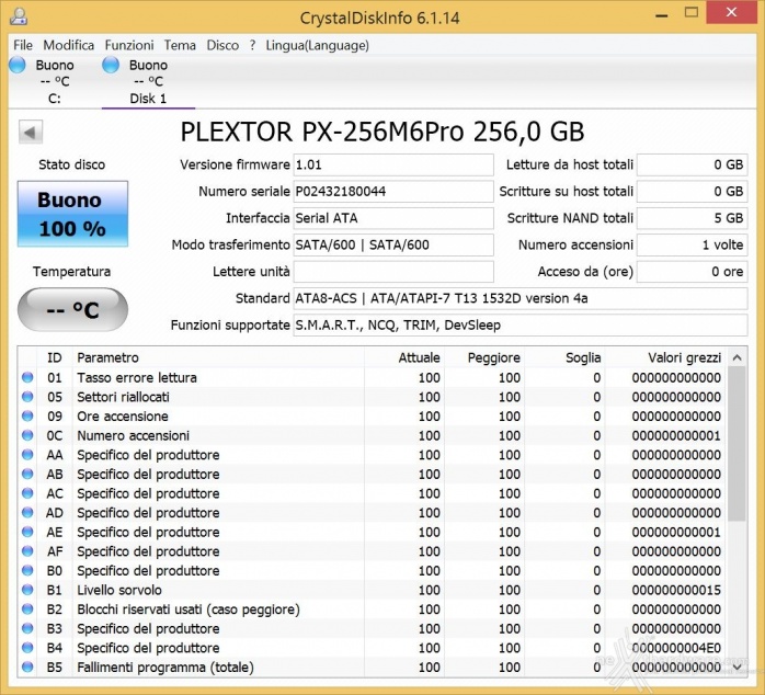 Plextor M6 Pro 256GB 3. Firmware - Trim - Plextool 1