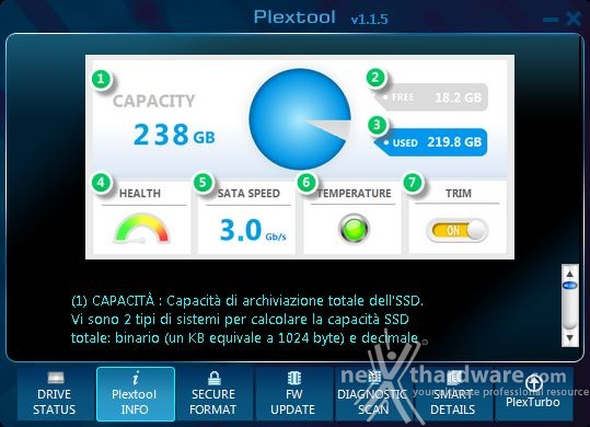 Plextor M6 Pro 256GB 3. Firmware - Trim - Plextool 6